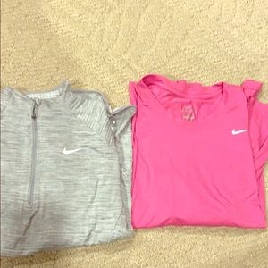Nike athletic tops 1 is 1/4 other l/s tshirt